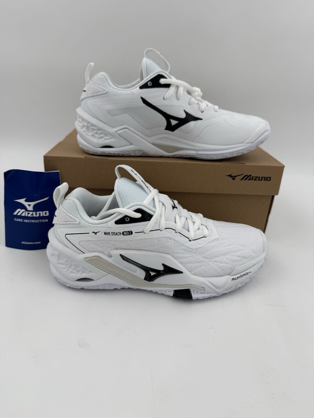 Mizuno Wave Stealth Neo 2 Unisex Volleyball Shoe White/Black US Men Size 5